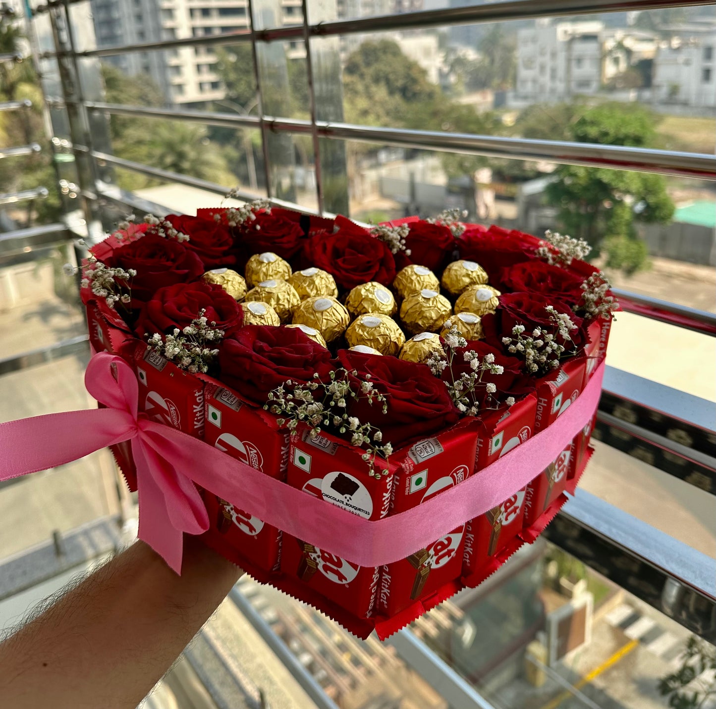 Heart shaped chocolate box