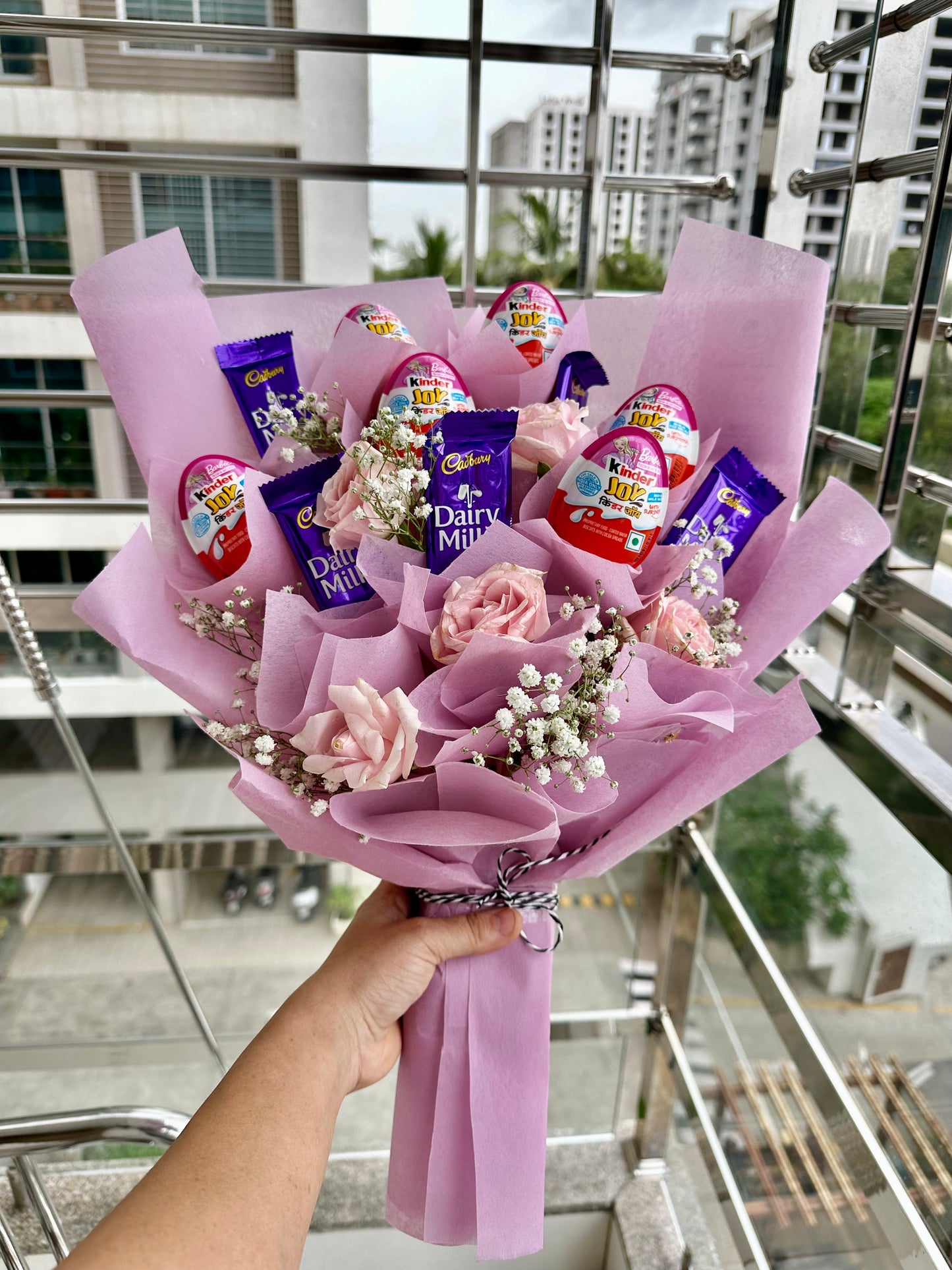 Kinder joy & Dairy Milk hand Bouquet