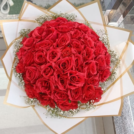 Red Rose Round Bouquet