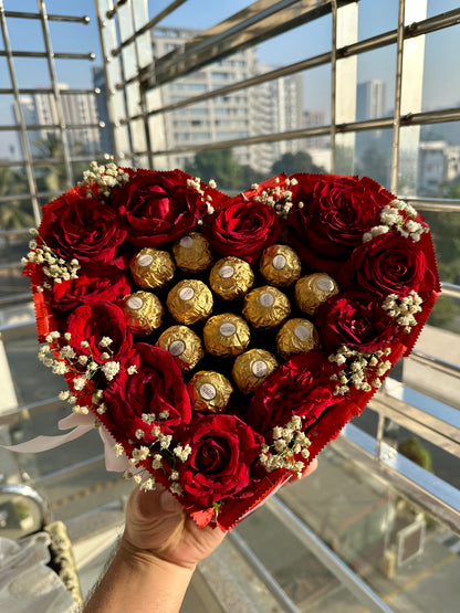 Heart shaped chocolate box