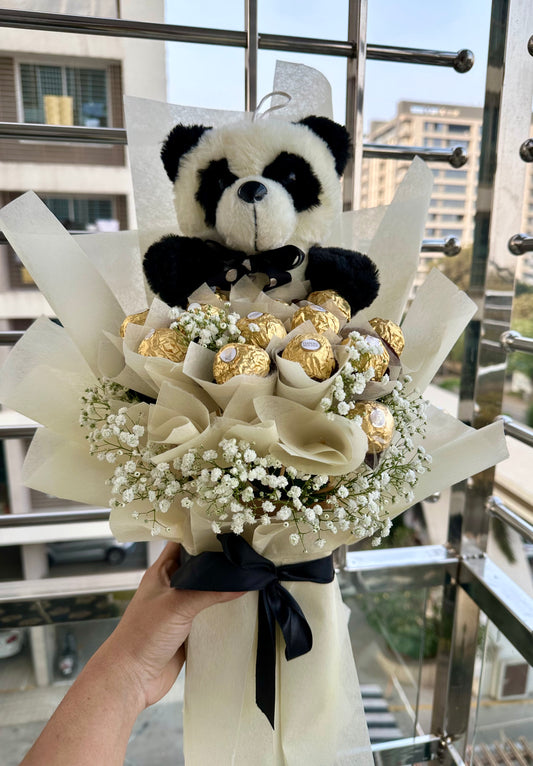 Teddy Bear chocolate hand bouquet