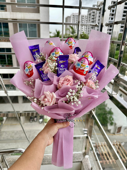 Kinder joy & Dairy Milk hand Bouquet